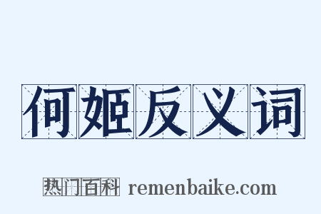 何姬反义词是什么意思的图片